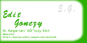 edit gonczy business card